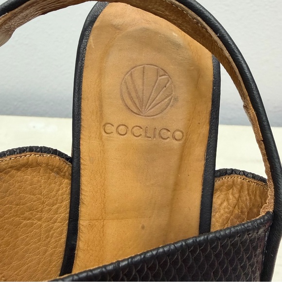 Coclico Black Leather Driggs Pointed Flats Size 36 - Picture 8 of 9